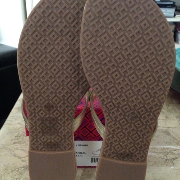 Tory Burch Miller Embellished Sandal Spark Gold - Picture 2 of 3